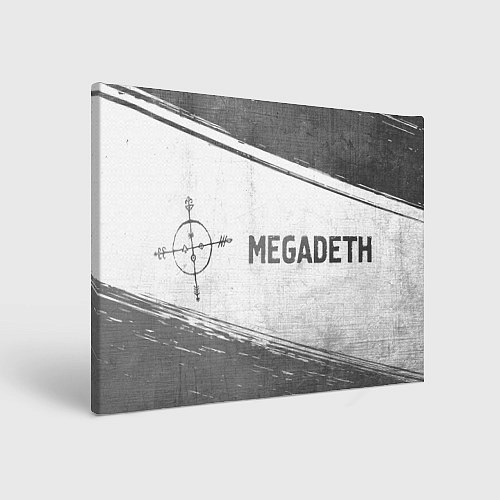 Картина прямоугольная Megadeth - white gradient по-горизонтали / 3D-принт – фото 1