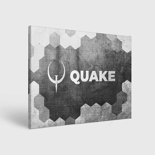 Картина прямоугольная Quake - grey gradient по-горизонтали / 3D-принт – фото 1