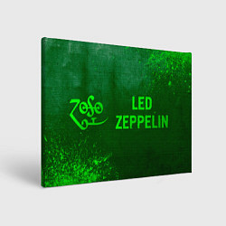 Картина прямоугольная Led Zeppelin - green gradient по-горизонтали