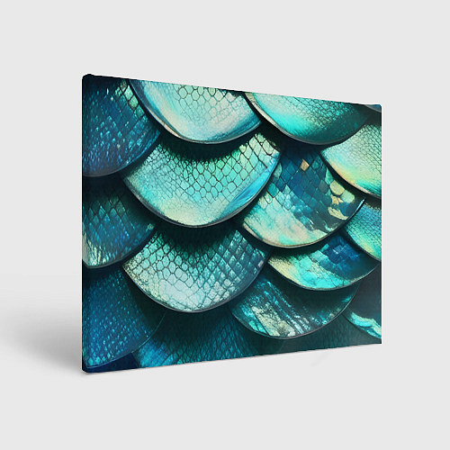 Картина прямоугольная Чешуя крупной рыбы / 3D-принт – фото 1