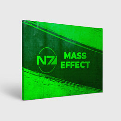 Картина прямоугольная Mass Effect - green gradient по-горизонтали