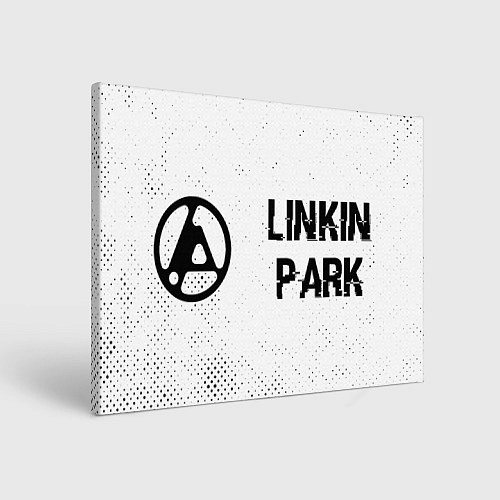 Картина прямоугольная Linkin Park 2024 glitch на светлом фоне по-горизон / 3D-принт – фото 1