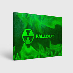 Картина прямоугольная Fallout - green gradient по-горизонтали