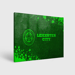 Картина прямоугольная Leicester City - green gradient по-горизонтали