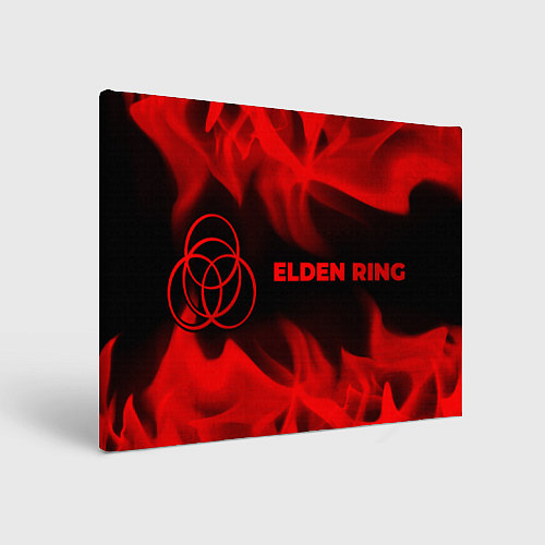 Картина прямоугольная Elden Ring - red gradient по-горизонтали / 3D-принт – фото 1