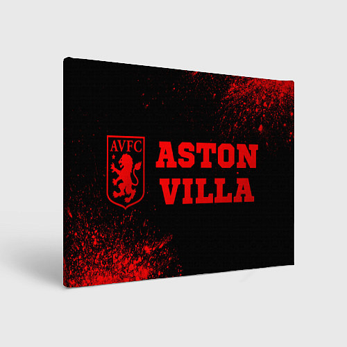 Картина прямоугольная Aston Villa - red gradient по-горизонтали / 3D-принт – фото 1