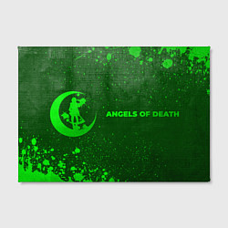 Холст прямоугольный Angels of Death - green gradient по-горизонтали, цвет: 3D-принт — фото 2