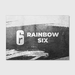 Холст прямоугольный Rainbow Six - grey gradient по-горизонтали, цвет: 3D-принт — фото 2