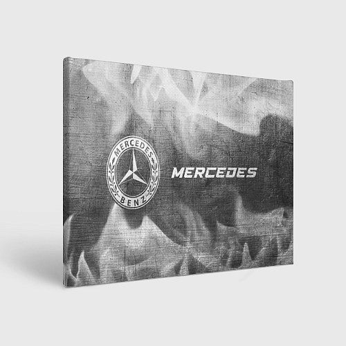 Картина прямоугольная Mercedes - grey gradient по-горизонтали / 3D-принт – фото 1