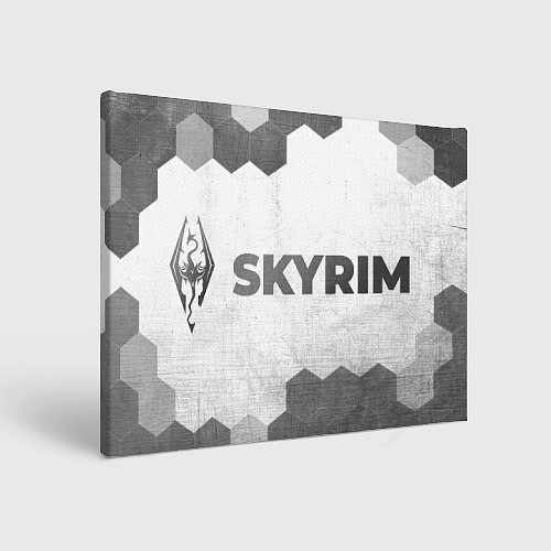 Картина прямоугольная Skyrim - white gradient по-горизонтали / 3D-принт – фото 1