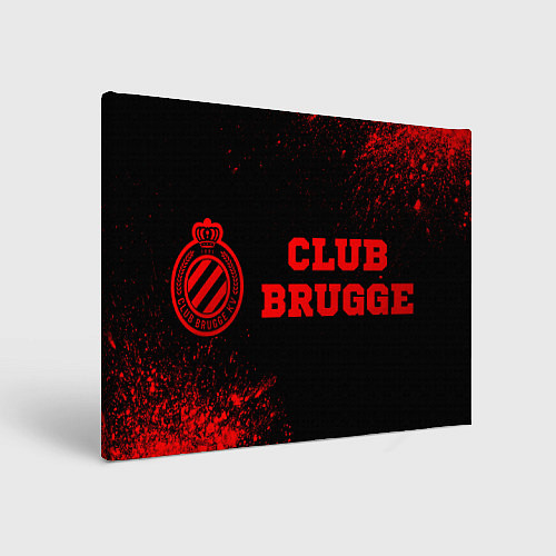 Картина прямоугольная Club Brugge - red gradient по-горизонтали / 3D-принт – фото 1