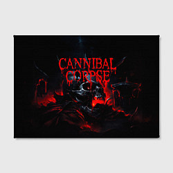 Холст прямоугольный Cannibal Corpse кровавый череп, цвет: 3D-принт — фото 2