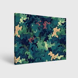 Картина прямоугольная Армейский камуфляж зеленый
