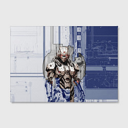 Холст прямоугольный Футуристичный робот, цвет: 3D-принт — фото 2