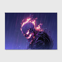 Холст прямоугольный Ghost Rider - Neon rain, цвет: 3D-принт — фото 2