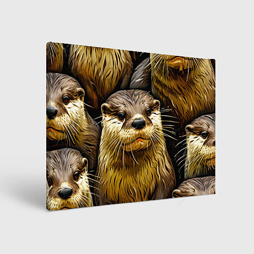 Картина прямоугольная Выдры / 3D-принт – фото 1