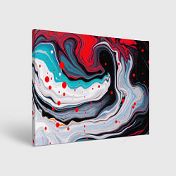 Картина прямоугольная Флюид арт абстракция