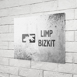 Холст прямоугольный Limp Bizkit - white gradient по-горизонтали, цвет: 3D-принт — фото 2