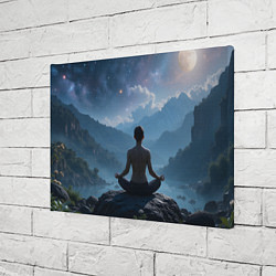 Холст прямоугольный Ночная медитация, цвет: 3D-принт — фото 2