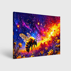 Картина прямоугольная Пчелка в космосе