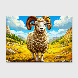 Холст прямоугольный Баран, цвет: 3D-принт — фото 2