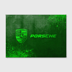 Холст прямоугольный Porsche - green gradient по-горизонтали, цвет: 3D-принт — фото 2