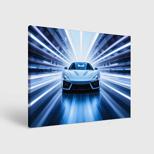 Картина прямоугольная Спорткар на скорости / 3D-принт – фото 1