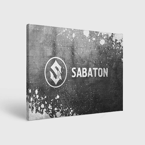 Картина прямоугольная Sabaton - grey gradient по-горизонтали / 3D-принт – фото 1