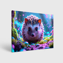 Картина прямоугольная Ёжики в сказаочном лесу