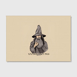 Холст прямоугольный Ты не пройдешь Властелин колец, цвет: 3D-принт — фото 2