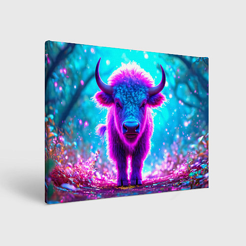 Картина прямоугольная Белый буйвол / 3D-принт – фото 1
