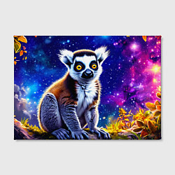 Холст прямоугольный Лемур и звездная ночь, цвет: 3D-принт — фото 2