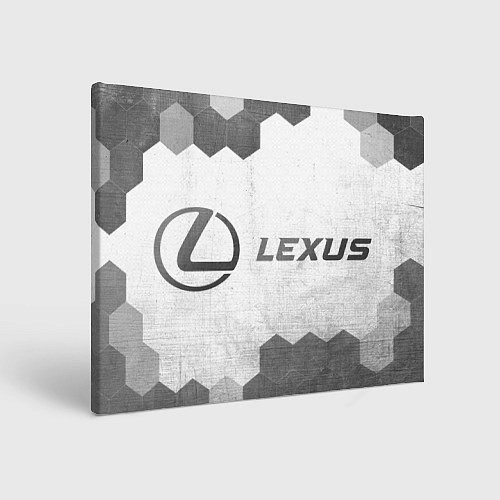 Картина прямоугольная Lexus - white gradient по-горизонтали / 3D-принт – фото 1
