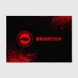 Холст прямоугольный Brighton - red gradient по-горизонтали, цвет: 3D-принт — фото 2