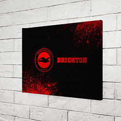 Холст прямоугольный Brighton - red gradient по-горизонтали, цвет: 3D-принт — фото 2
