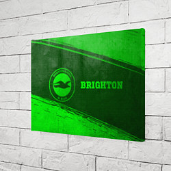 Холст прямоугольный Brighton - green gradient по-горизонтали, цвет: 3D-принт — фото 2