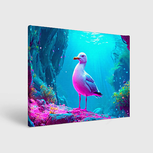 Картина прямоугольная Подводная чайка / 3D-принт – фото 1