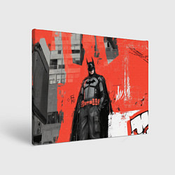 Картина прямоугольная Бэтмен граффити на стене