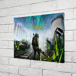 Холст прямоугольный Герой Chernobylite 2 exclusion zone, цвет: 3D-принт — фото 2