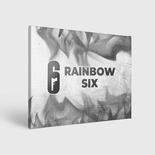 Картина прямоугольная Rainbow Six - white gradient по-горизонтали / 3D-принт – фото 1