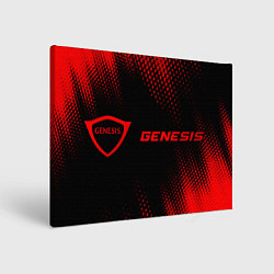 Холст прямоугольный Genesis - red gradient по-горизонтали, цвет: 3D-принт