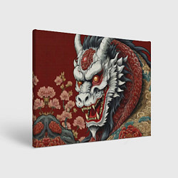 Картина прямоугольная Татуировка дракона в стиле ирезуми