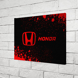Холст прямоугольный Honda - red gradient по-горизонтали, цвет: 3D-принт — фото 2