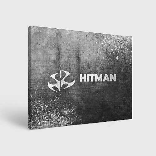Картина прямоугольная Hitman - grey gradient по-горизонтали / 3D-принт – фото 1