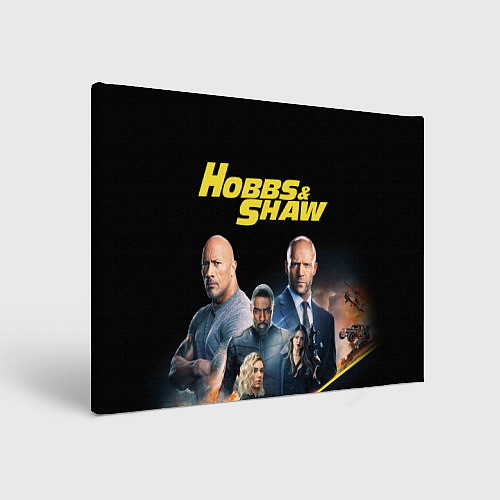 Картина прямоугольная Hobbs & Shaw / 3D-принт – фото 1
