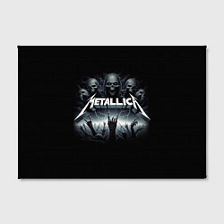 Холст прямоугольный Metallica thrash metal - gesture, цвет: 3D-принт — фото 2