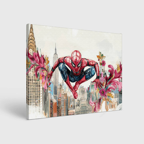 Картина прямоугольная Человек паук паркур / 3D-принт – фото 1