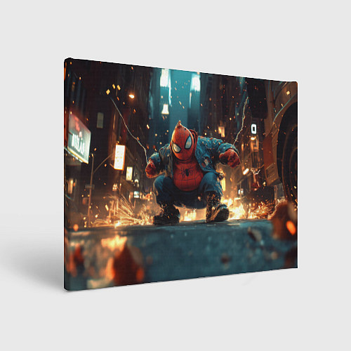 Картина прямоугольная Толстый человек-паук / 3D-принт – фото 1