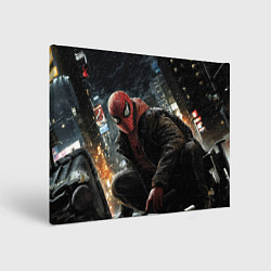 Картина прямоугольная Человек-паук и поздняя ночь