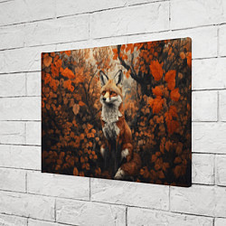 Холст прямоугольный Лис в лесной чаще, цвет: 3D-принт — фото 2